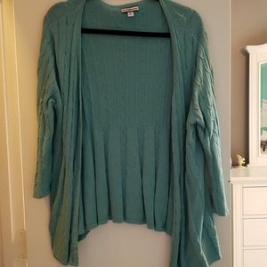 Green cardigan